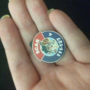 Disney Parks Hidden Mickey Completer Pin Scar Parking Lot Sign Lion King Trading